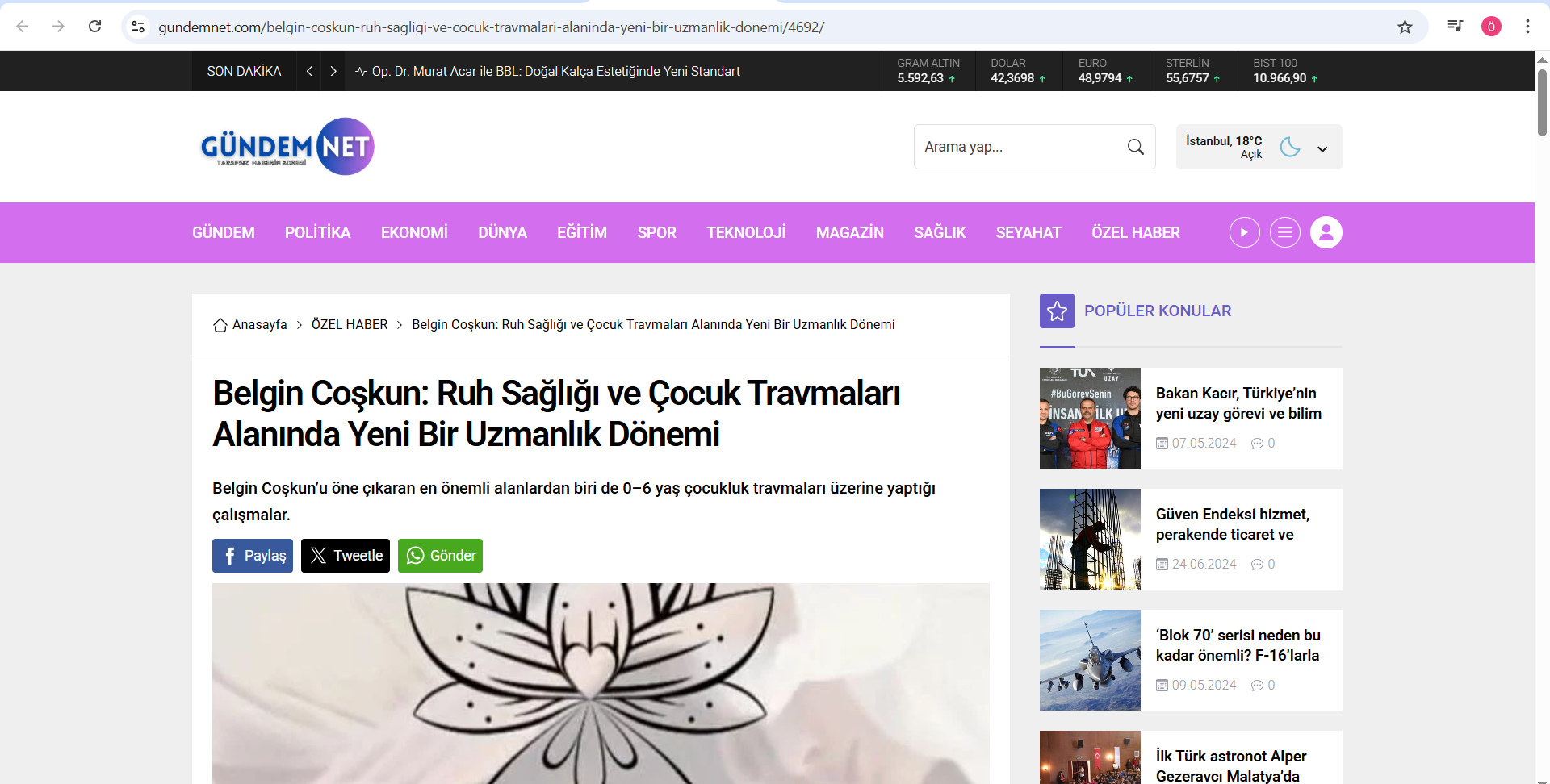 Ruh Sağlığı ve Çocuk Travmaları Alanında Uzmanlık